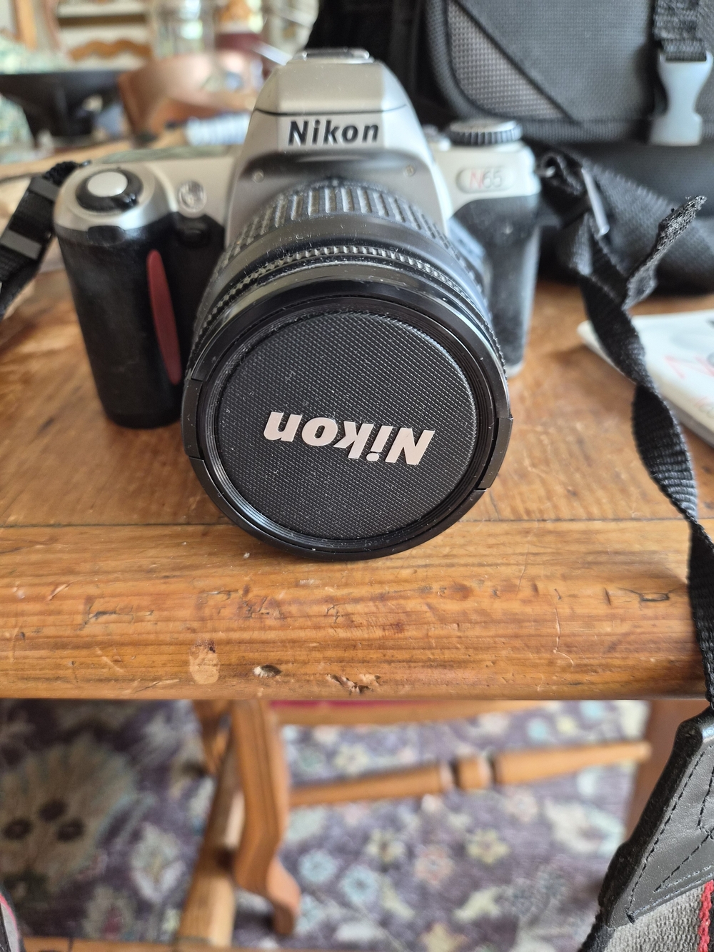 Nikon N65 35mm SLR Film Camera Bundle w/ Lens, Bag & Manual